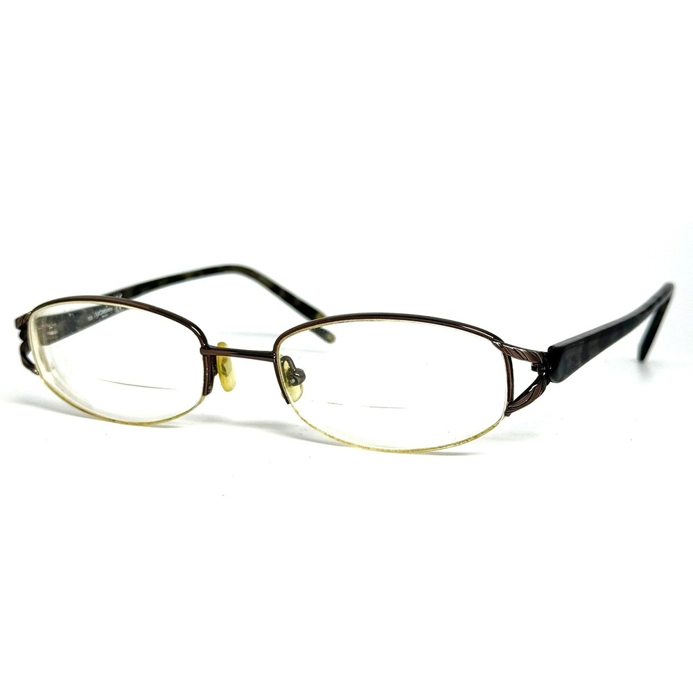 Liz Claiborne L415 2A6 Brown Tortoise Oval Eyeglasses Frames 50-18-135